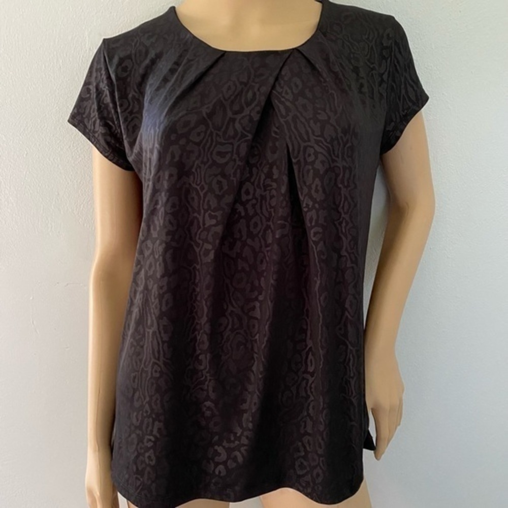 Evan-Picone leopard print top size L